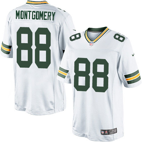 Youth Elite Ty Montgomery Nike Jersey White Road - #88 NFL Green Bay Packers